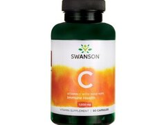 Swanson Vitamin C & Rose Hips Extract (Vit.C & Macese) 90 Capsule, 1000 mg